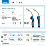 Горелка для полуавтоматической сварки TBi  7W Expert, длина 3 m. - st-e.info - Первоуральск