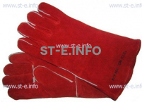 Перчатки-краги сварщика TETU 104 KEVLAR RED - st-e.info - Первоуральск